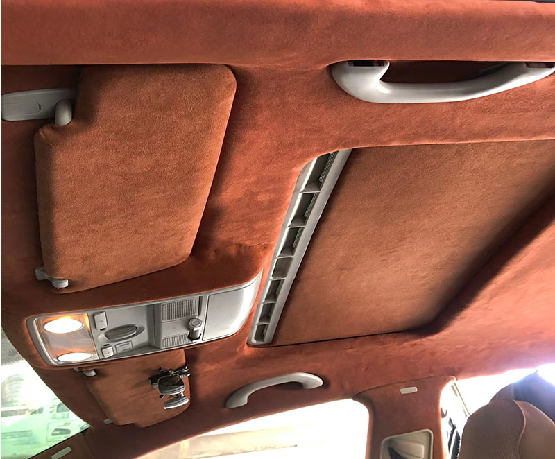 汽車頂棚翻新翻毛皮布料車內飾脫落修復！案例展示